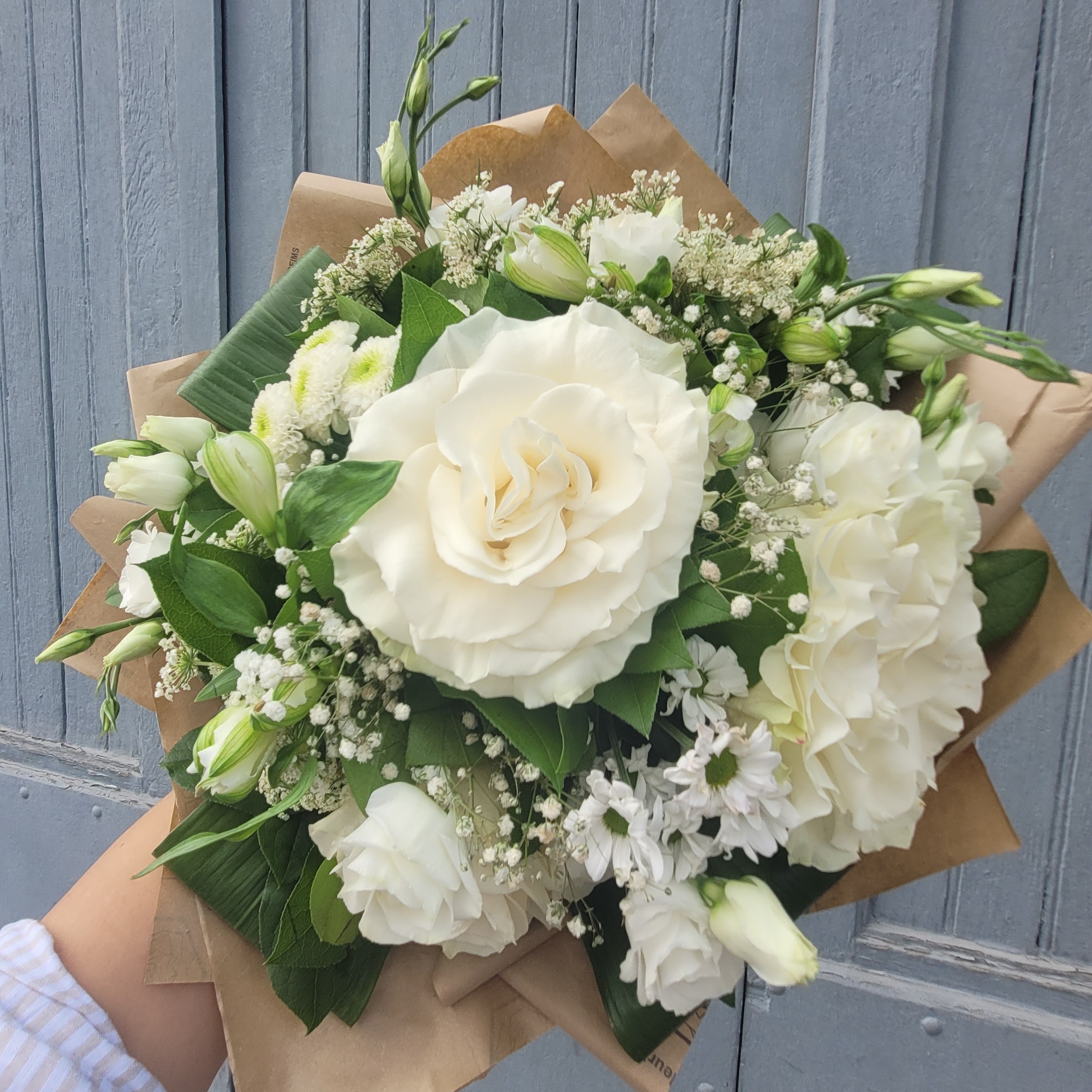 bouquet de saison blanc et vert